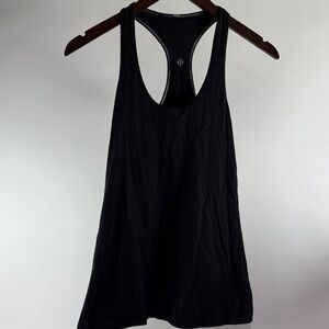 lululemon athletica Sleek Black Racerback Tank. Size small or medium.